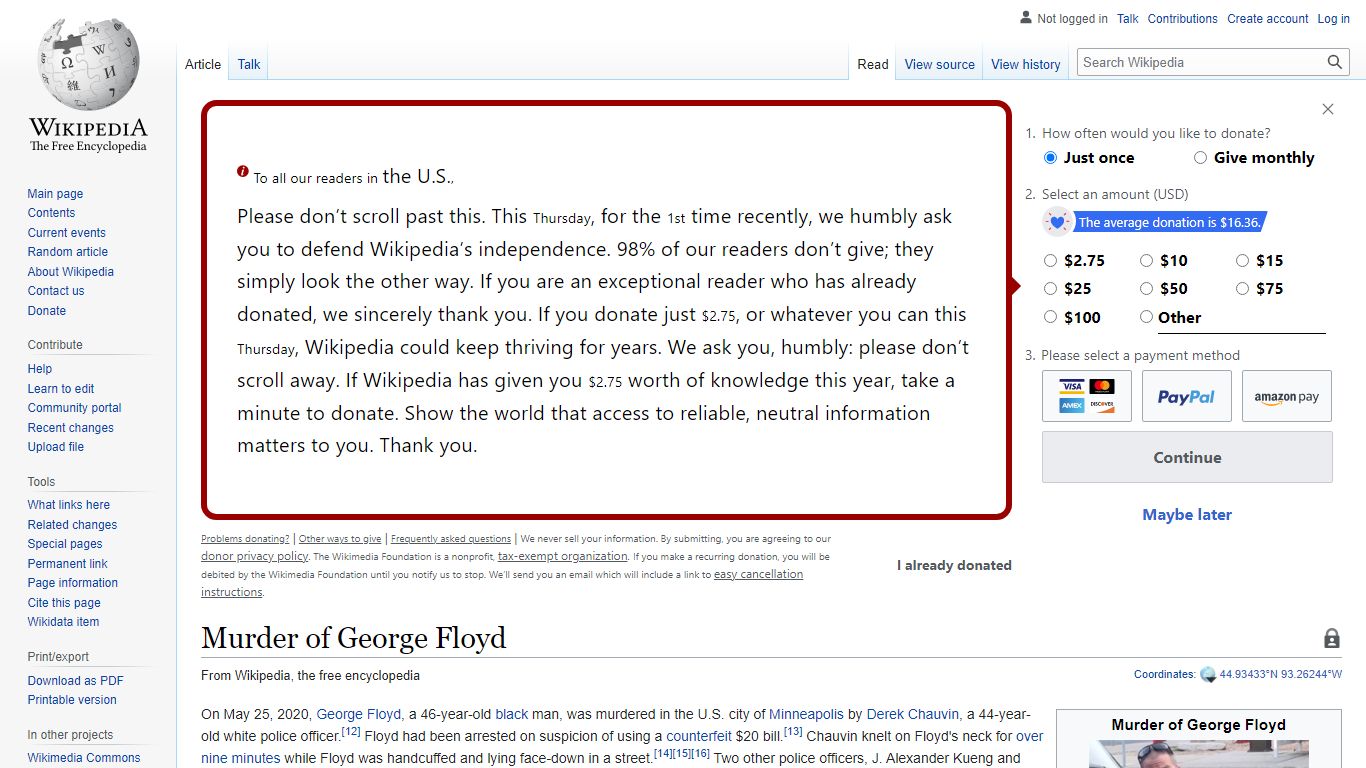 Murder of George Floyd - Wikipedia